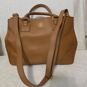 Tory Burch Robinson Double Zip Tote Large Shoulder Bag